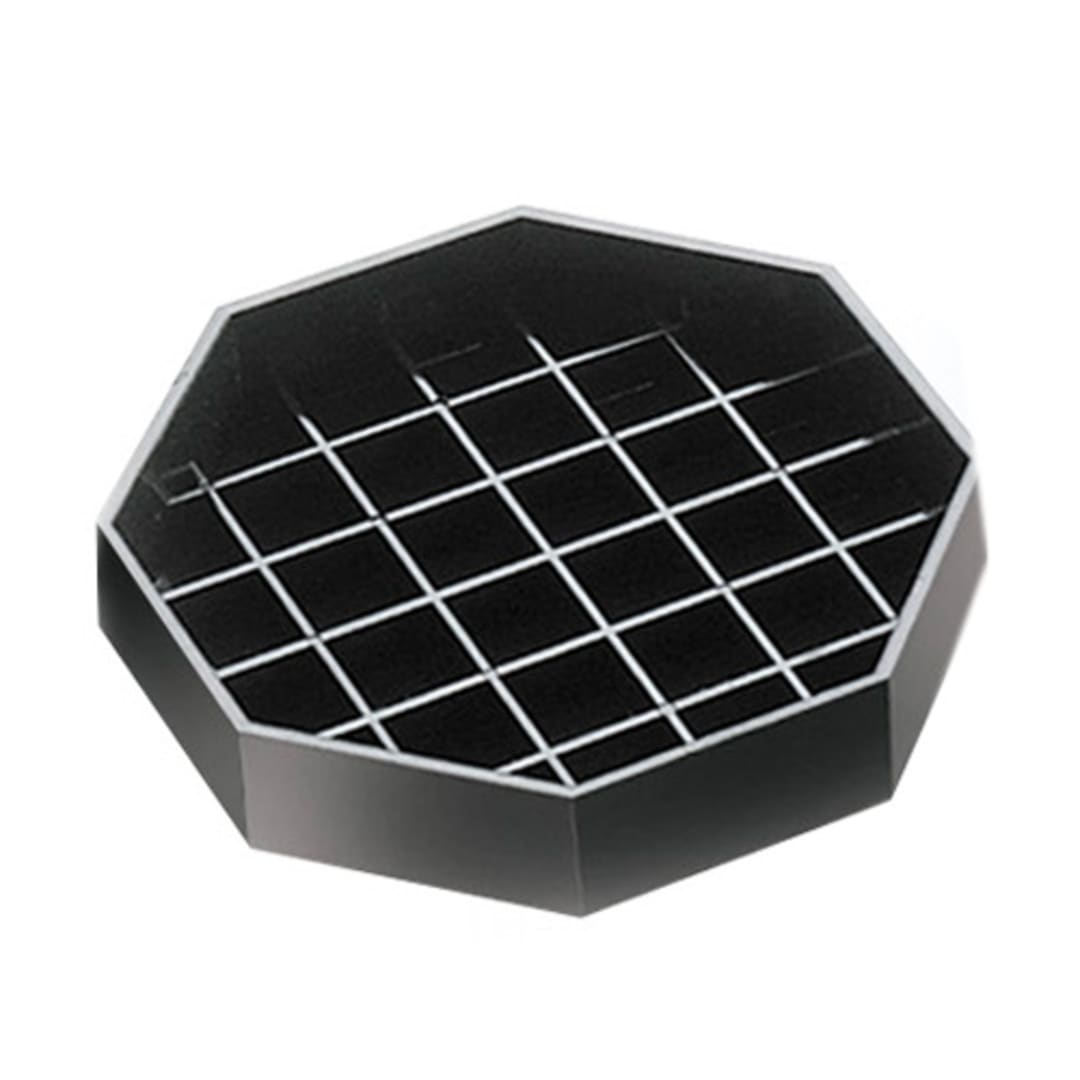 Cal-Mil 308-4-13 Black 4" x 4" Octagonal Spigot Drip Tray
