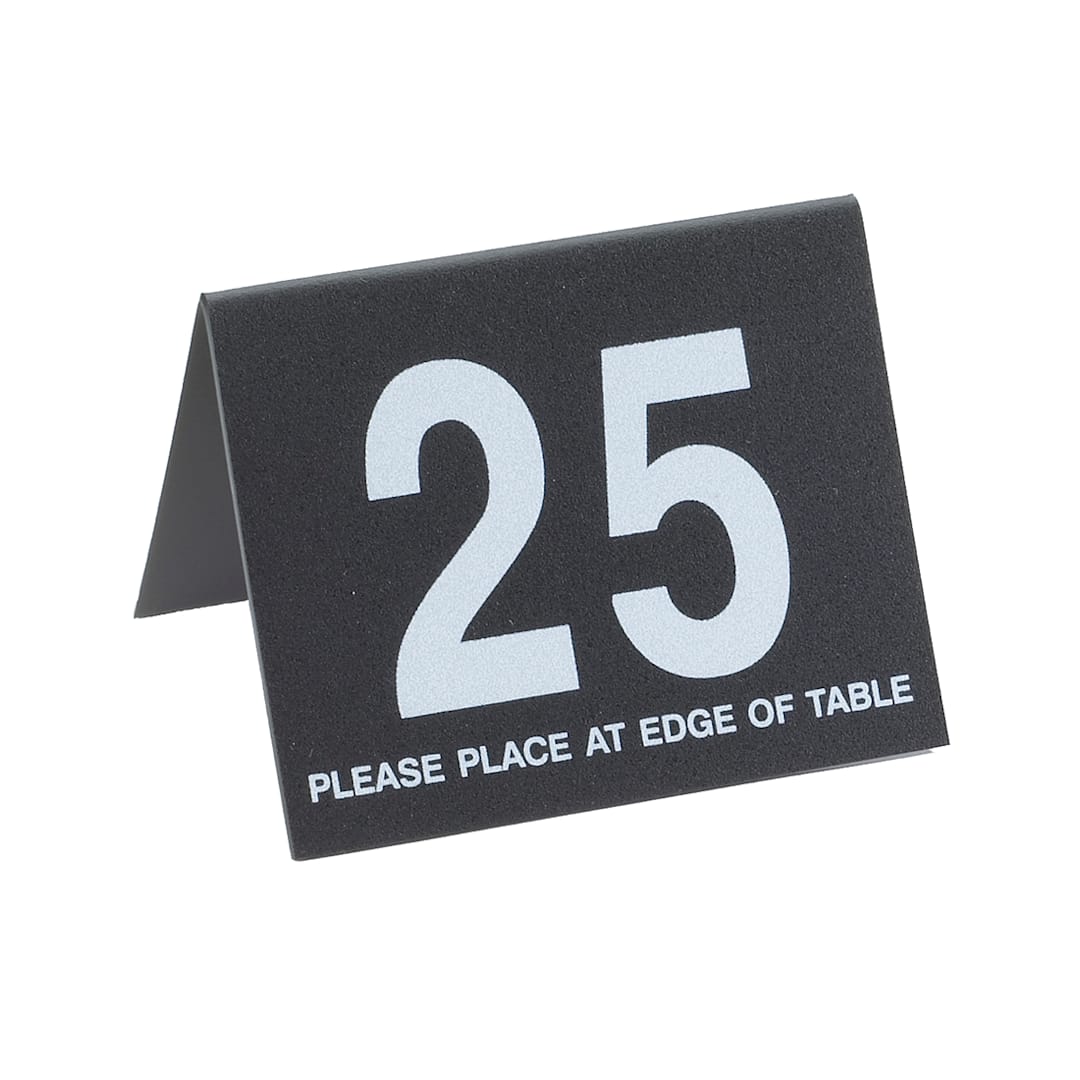 Cal-Mil 234-13 Black Break Resistant Number Tents (No. 1-25)