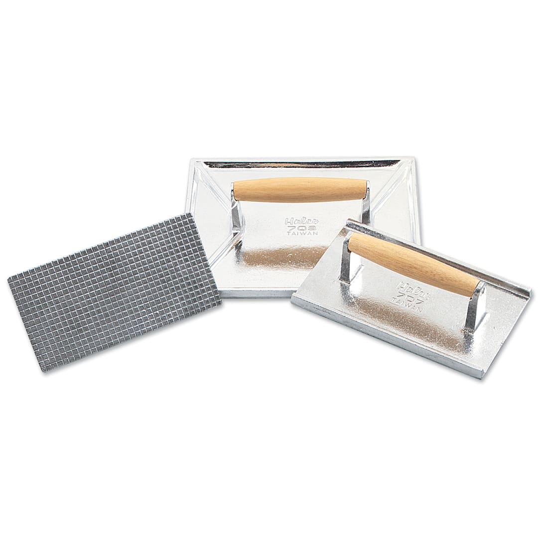 Browne Foodservice 705 Aluminum Steak Weight with Wood Handle