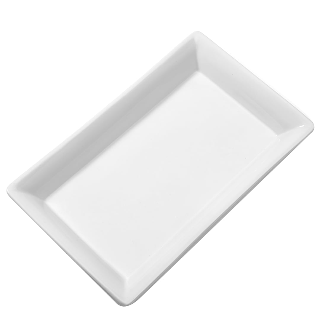 American Metalcraft CER21 Prestige White Ceramic 21 In. Rect. Platter