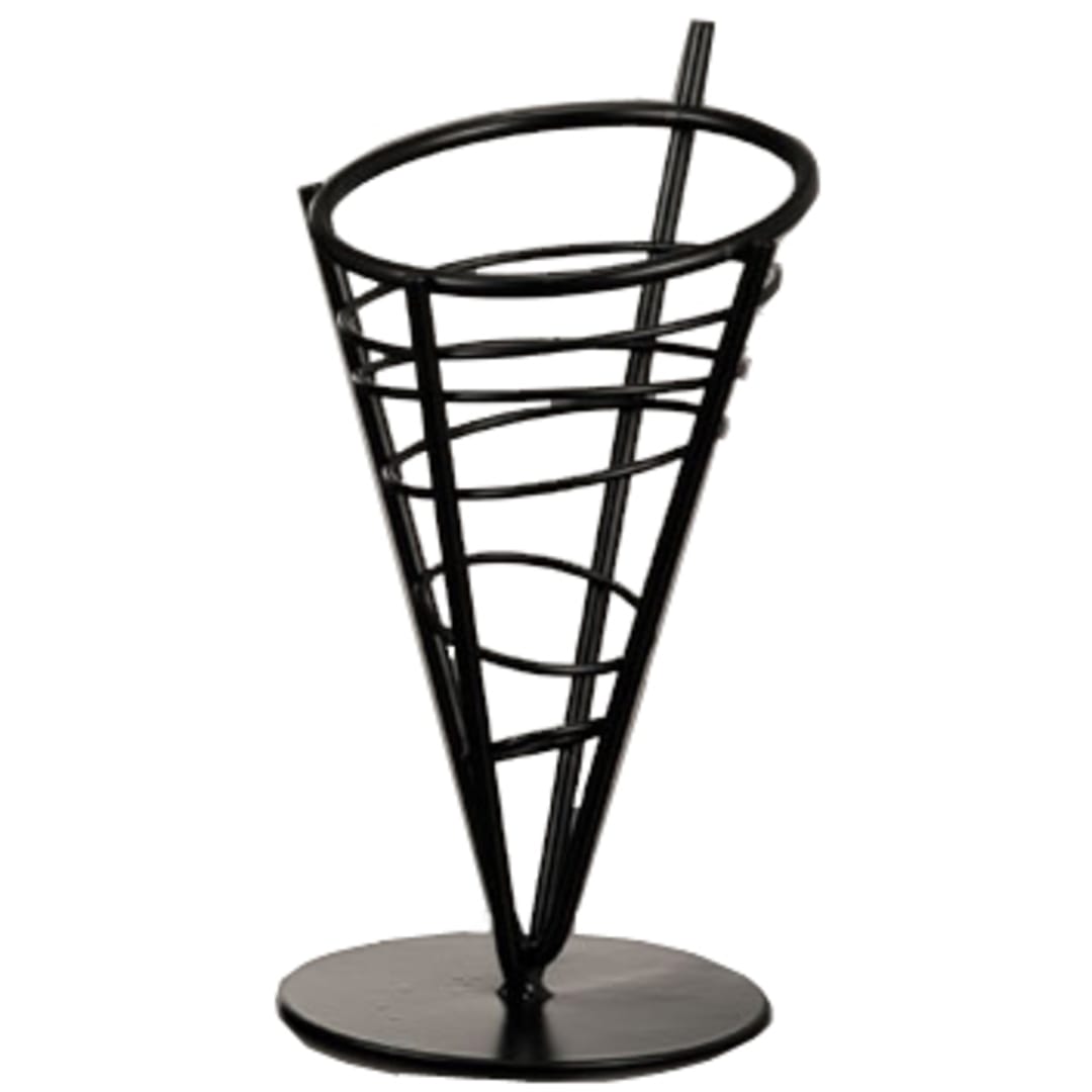 American Metalcraft FFB59 Wrought Iron 9-1/2" Conical Basket
