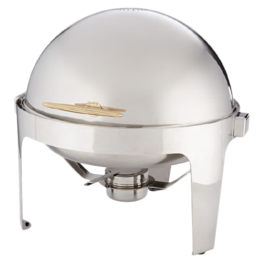 American Metalcraft GOLDAGRD18 Adagio 7 Qt Rnd Chafer w/ Gold Handles