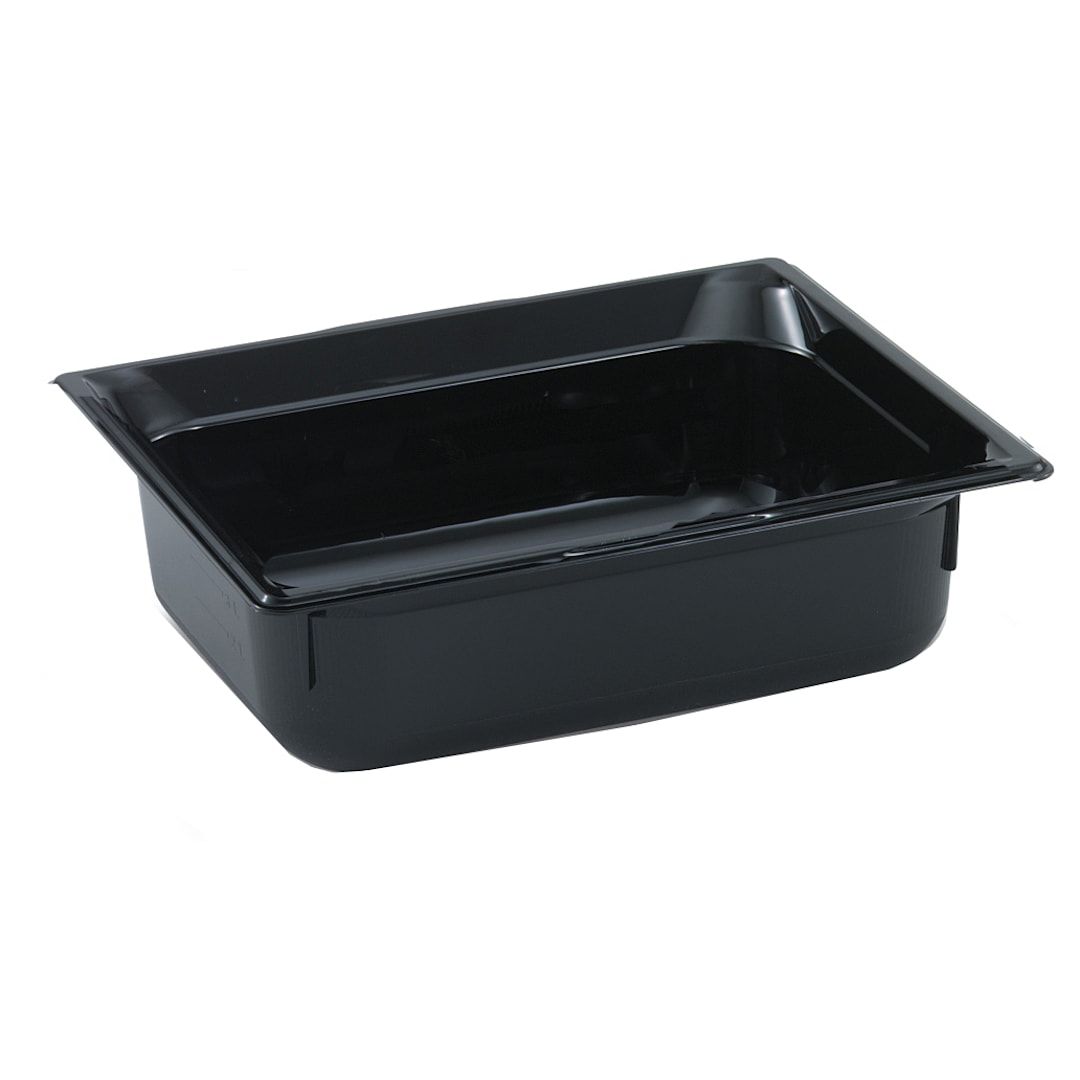 Vollrath 8042420 Black 1/4 Size x 2.5" D Low Temp Food Pan