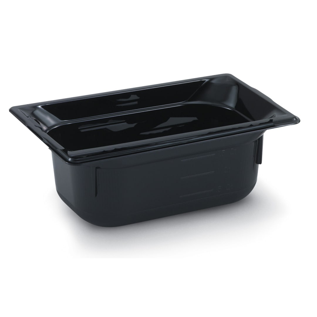 Vollrath 9094420 Super Pan® Black 1/9 Size x 4" D Food Pan
