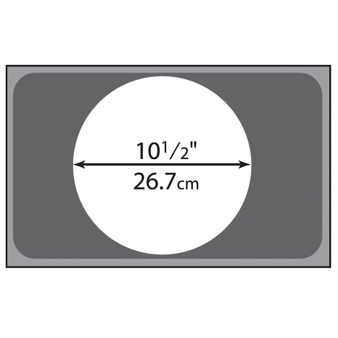 Vollrath® 19189 10-1/2" Single Opening S/S Adaptor Plate