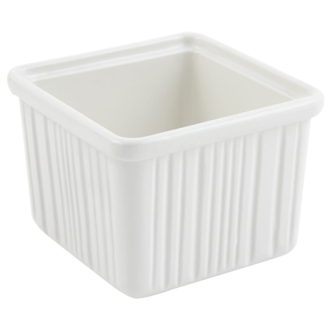 Bon Chef 9503 WHITE Sandstone 28 Oz. Space Saver Garnish Bowl