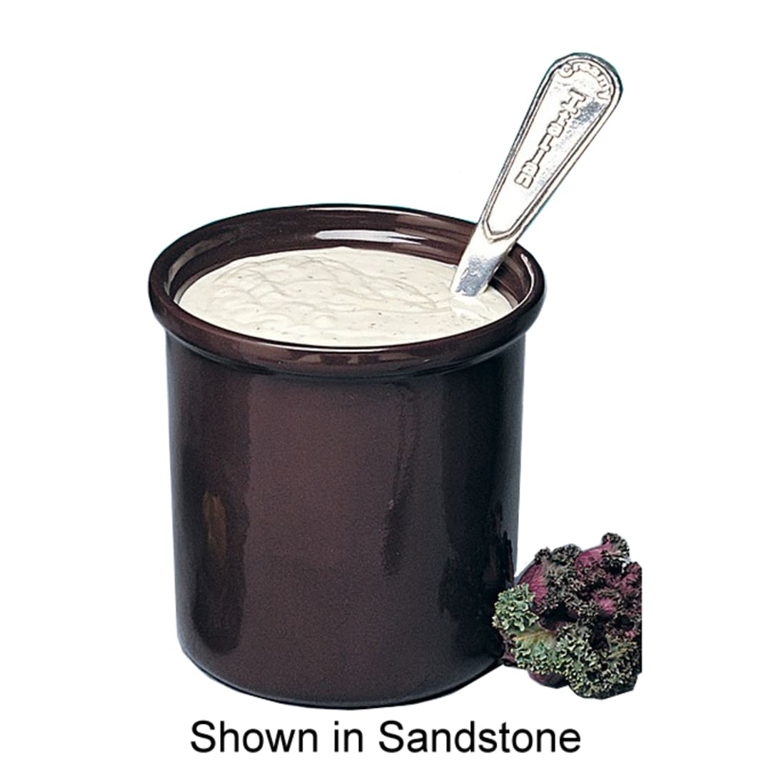 Bon Chef 9202 IVORY Sandstone 40 Oz Dressing Container / Condiment Pot