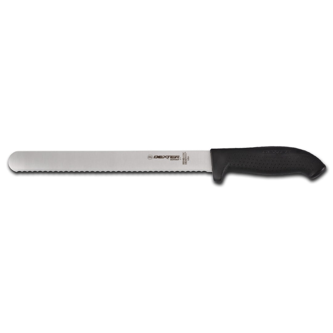 Dexter Russell SG140-12SCB-PCP SofGrip 12-In. Scalloped Roast Slicer