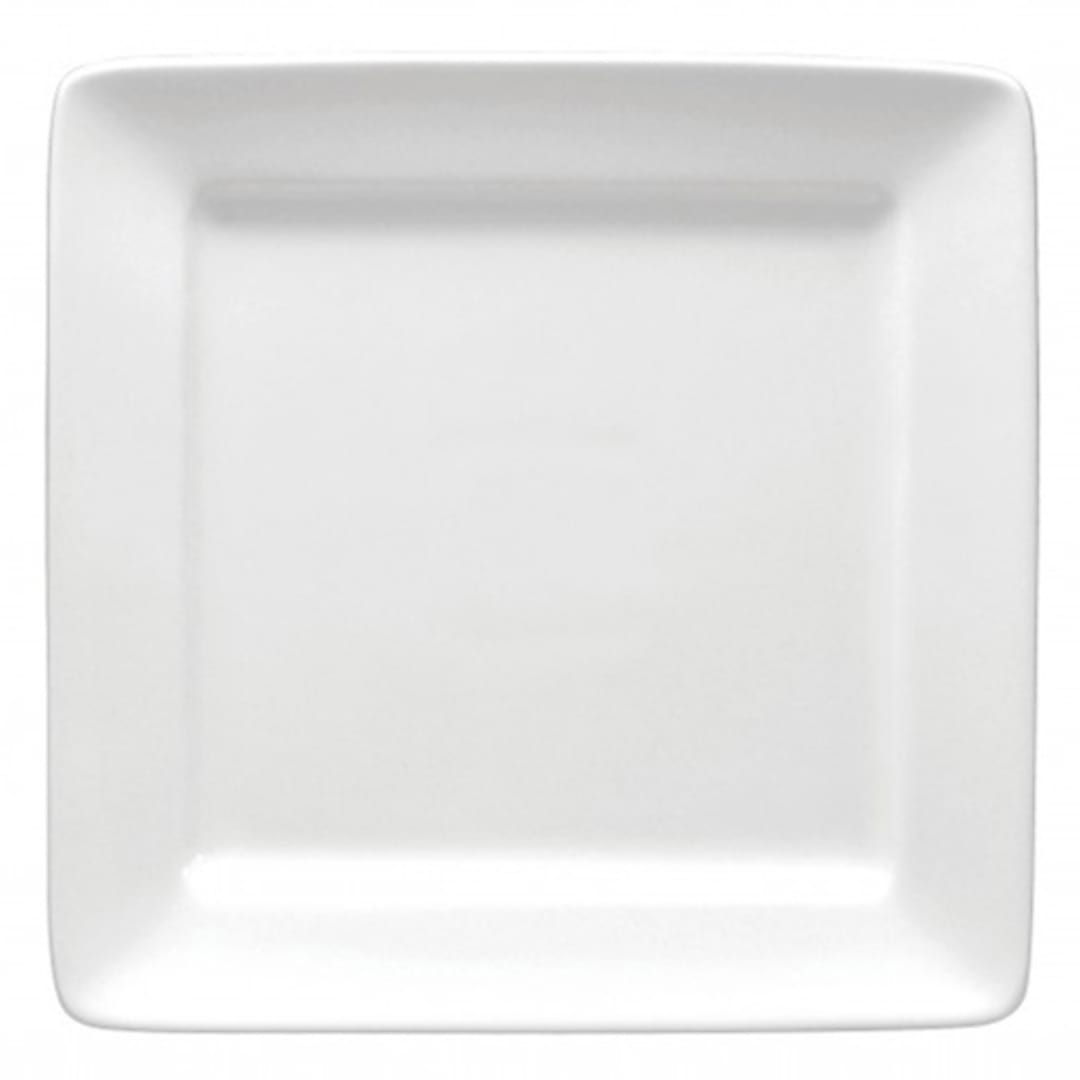 1880 Hospitality F8010000139S Bright White Ware 9" Square Plate - 24/CS
