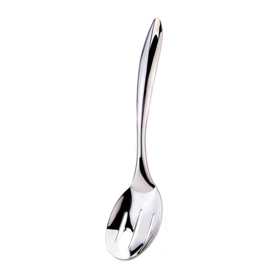 Browne Foodservice 573181 Eclipse 18/8 S/S 10" Slotted Serving Spoon
