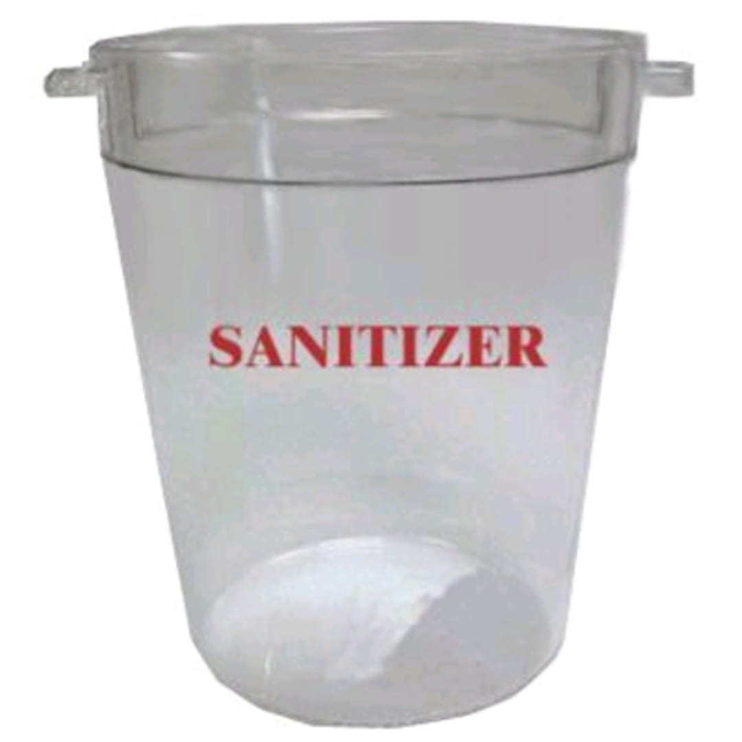 Cambro RFSCW6NPER100 Camwear Clear Round 6 Qt Storage Container