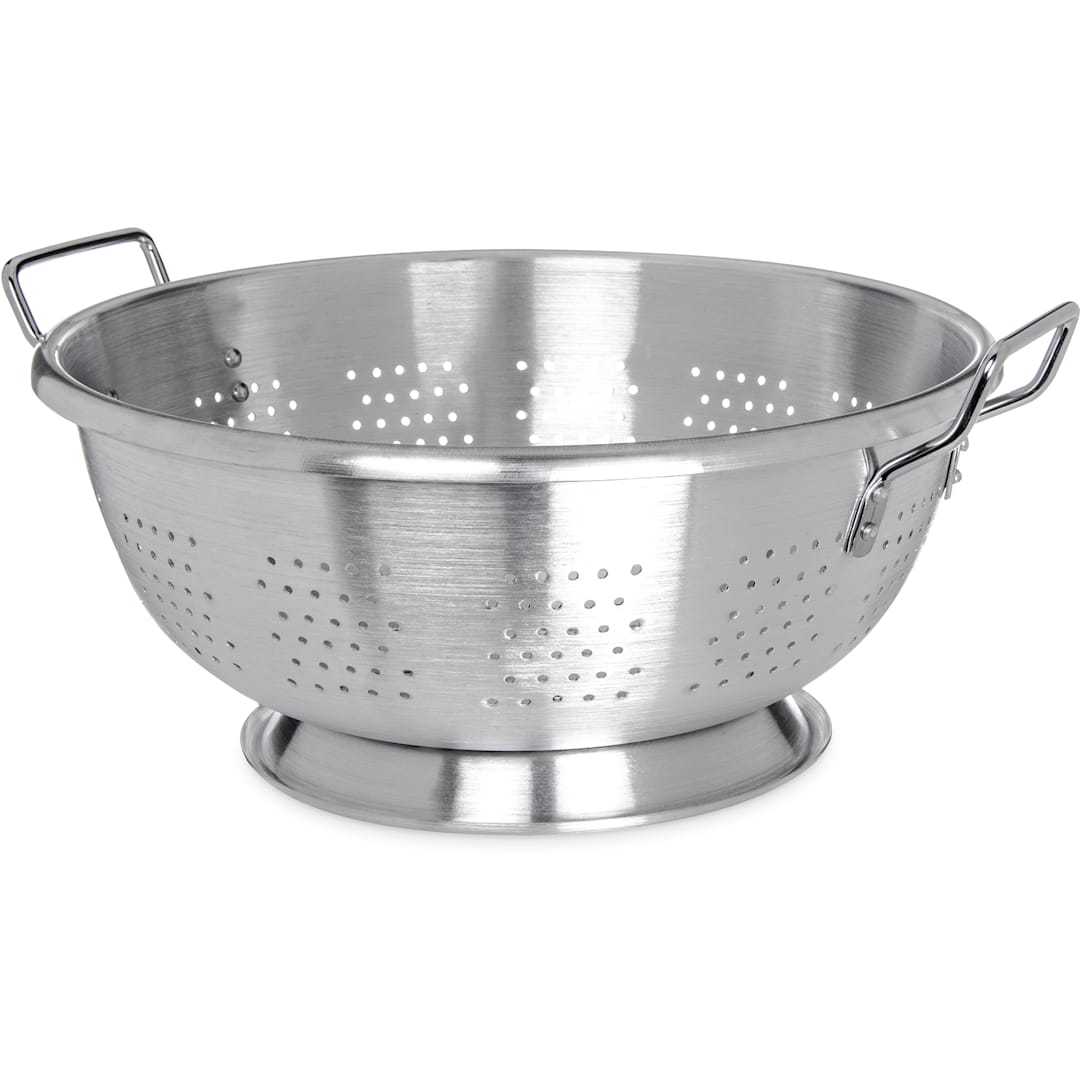 Carlisle 60280 Standard Weight 16 Qt. Aluminum Colander