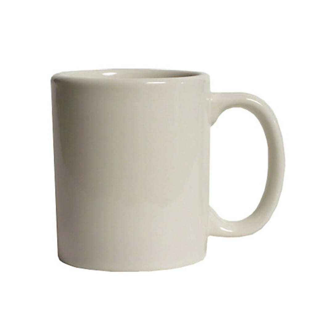 Tuxton BEM-1202 12 Oz. Eggshell C-Handle Mug