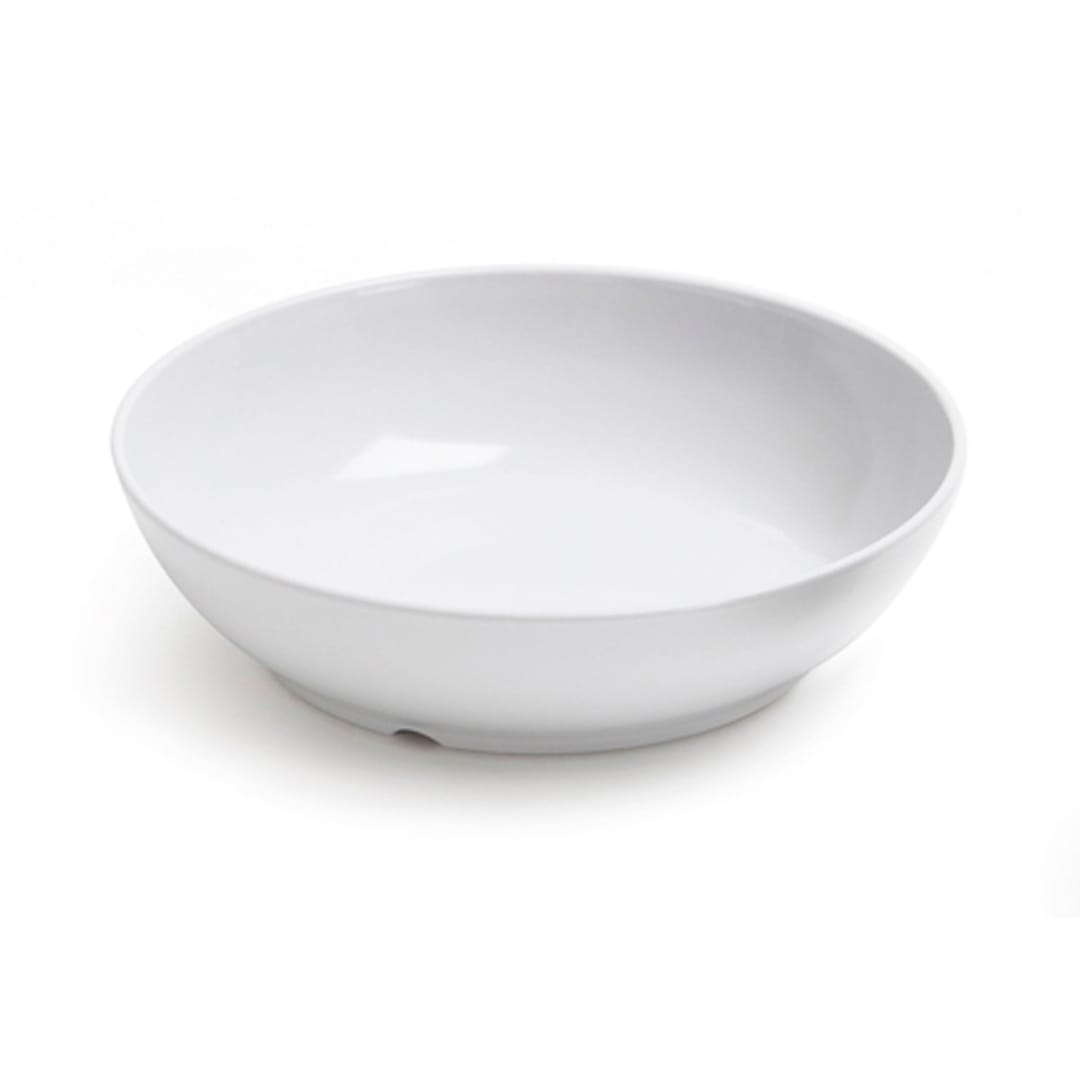 G.E.T. CS-6106-W Siciliano White Melamine 1.3 Qt. Bowl