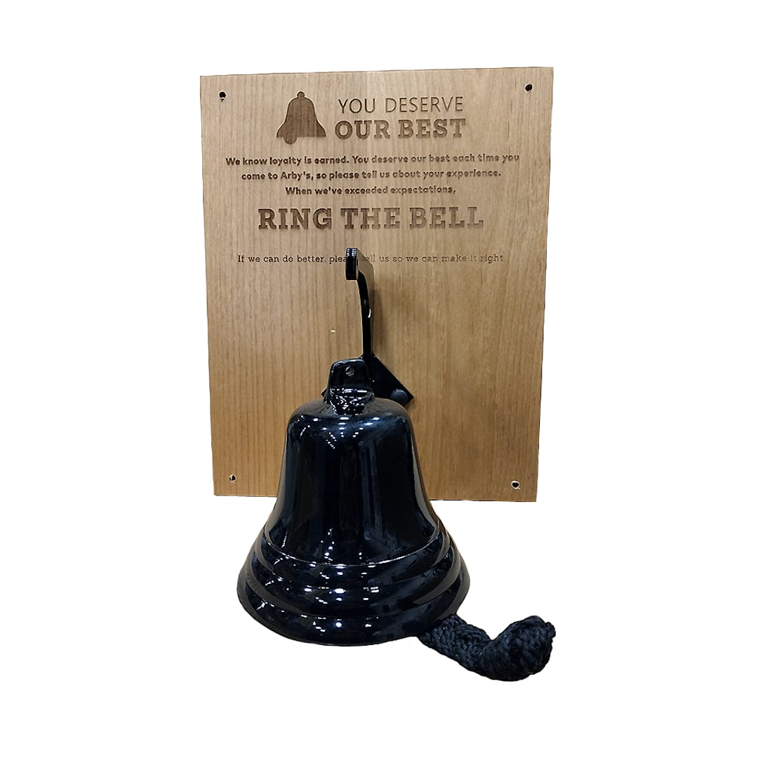 Custom Arby's Bell Plaque
