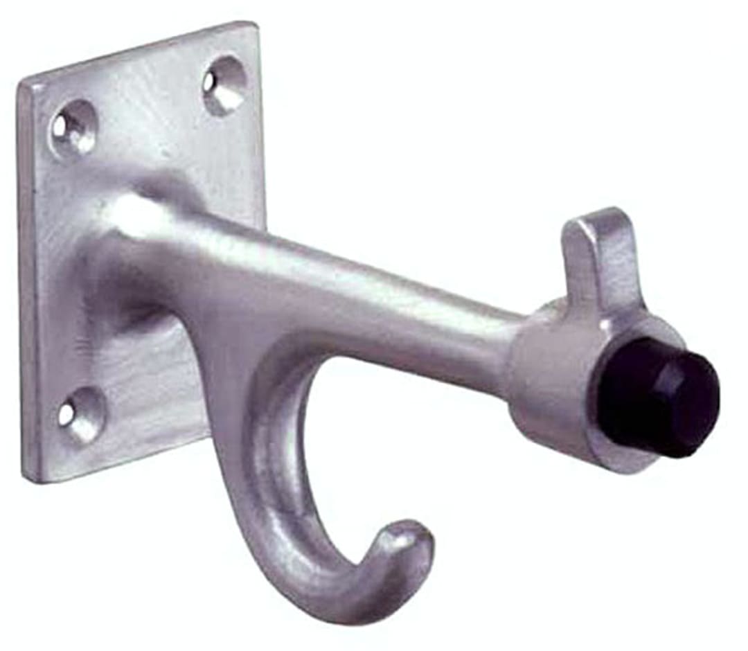 Bobrick B-212 Cast Aluminum 3.75" Clothes Hook and Bumper