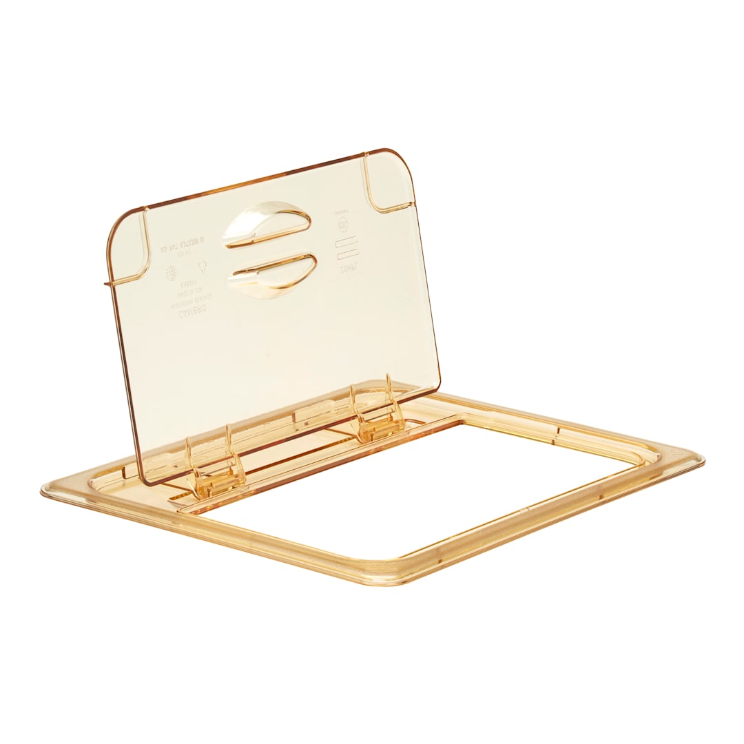 Cambro 20HPL Transparent High Heat FlipLid for 1/2 Size Food Pan