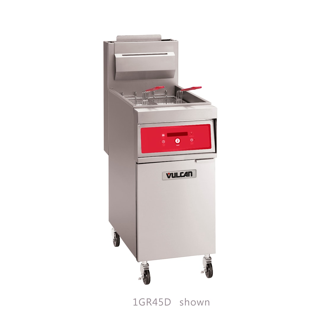 Vulcan 1GR45M-1 GR Series Natural Gas 50 lb. Free Standing Fryer