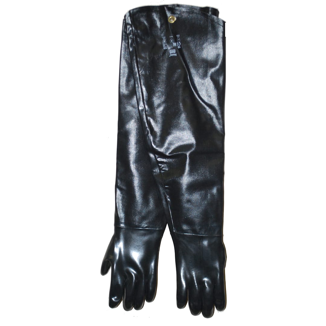 Ansell 9-430/212471 Neoprene Black Shoulder Length Gloves - Pair