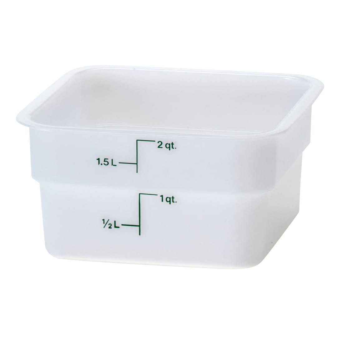 Cambro 2SFSP148 White Camwear CamSquare 2 Qt. Container