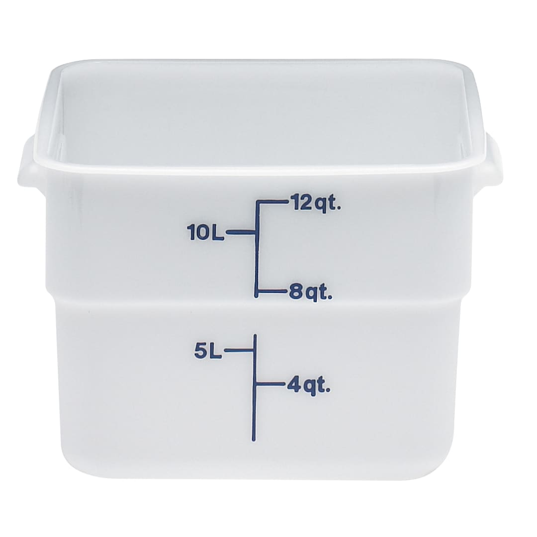 Cambro 12SFSP148 White Camwear CamSquare 12 Qt. Container