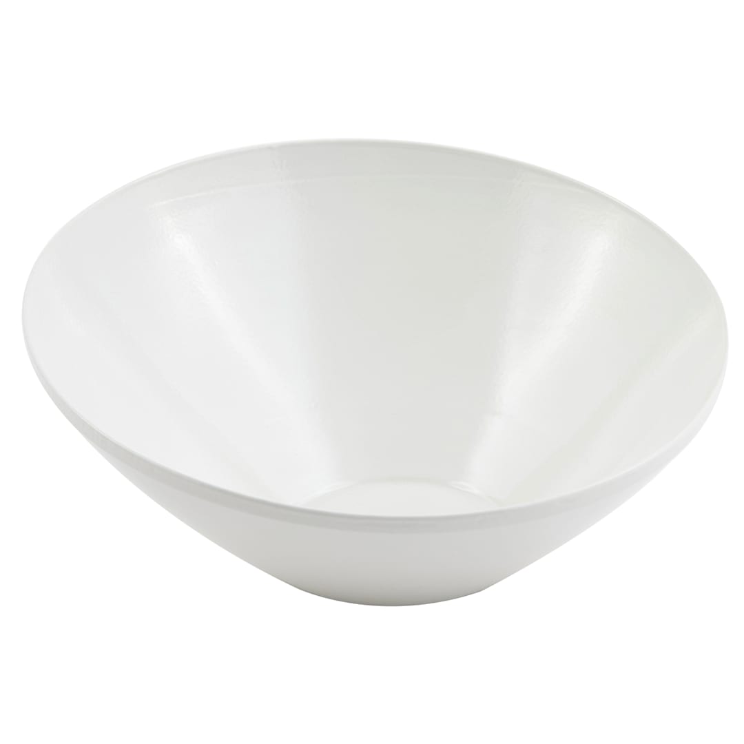 Bon Chef 2711 WHITE Sandstone 8-1/2" Slant Bowl