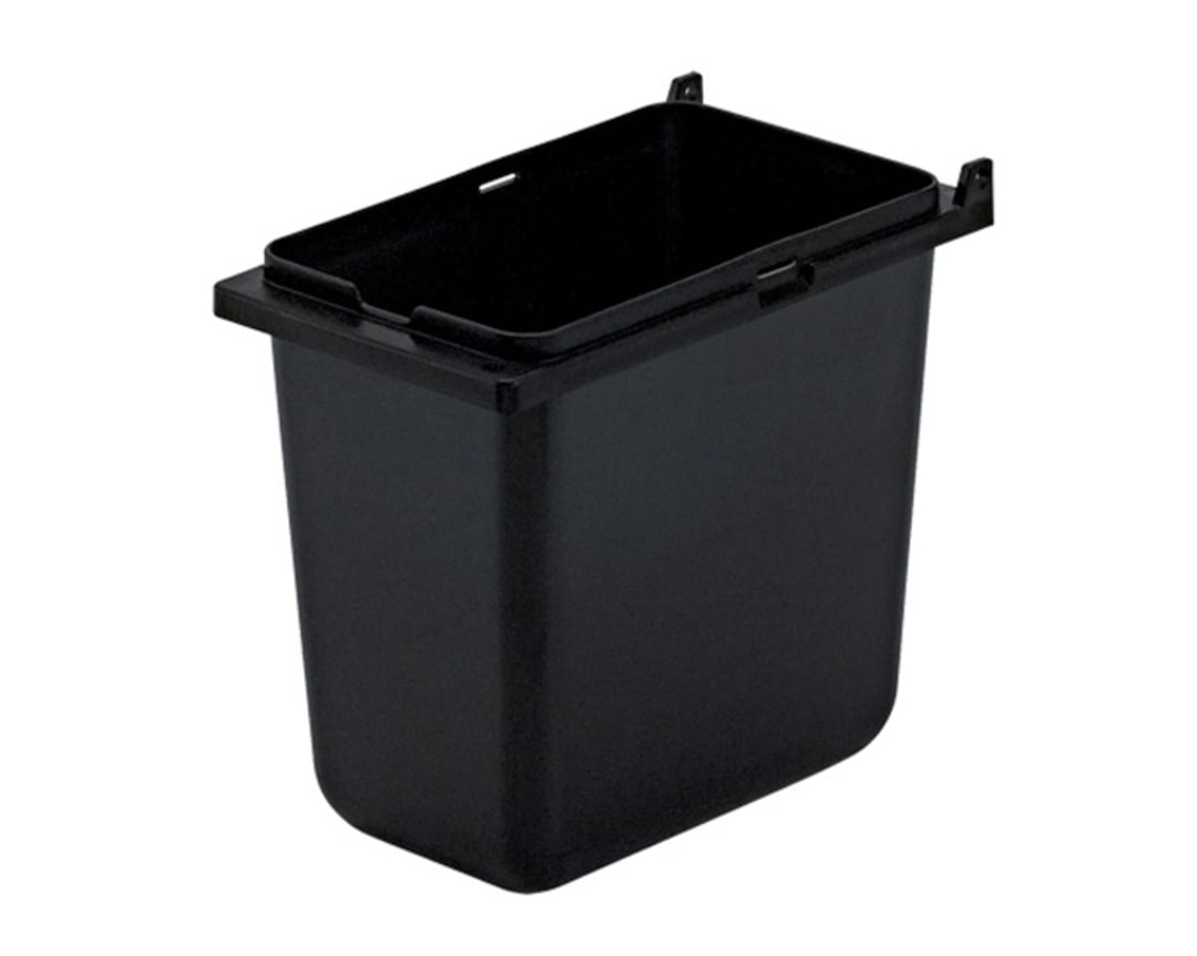 Server Products 87203 6" Deep 1/9-Size Black Plastic Jar
