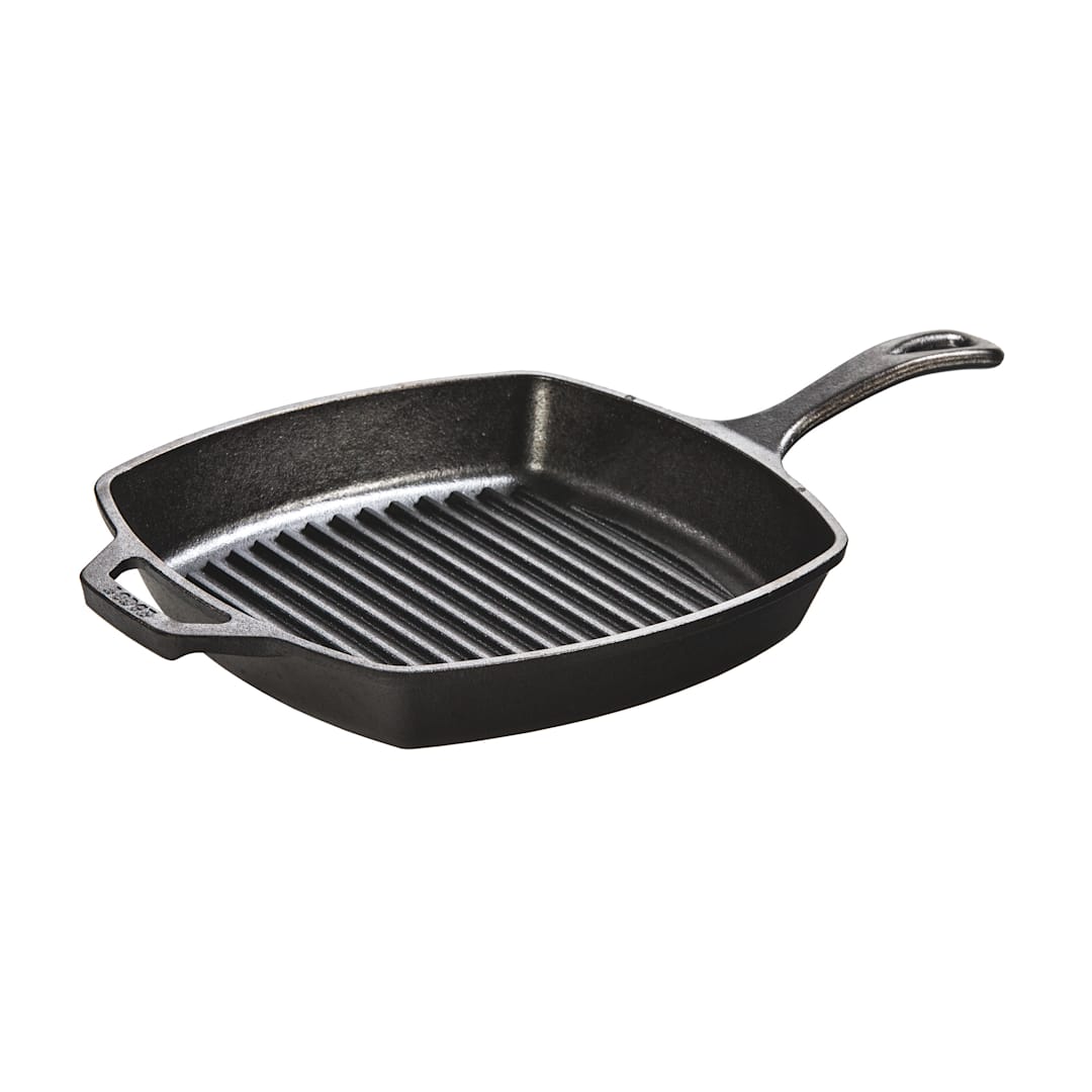 Lodge® L8SGP3 10.5" Square Cast Iron Grill Pan