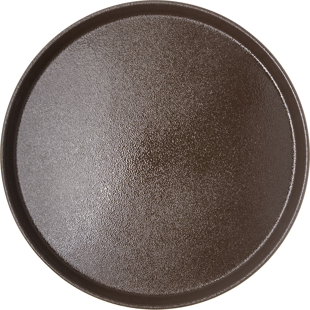 Carlisle 1600GR2076 Round Griptite 2 Brown 16" Round Tray