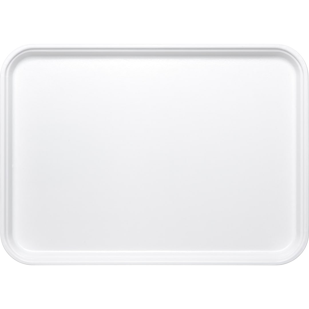 Carlisle 1318FMT301 13" x 18" Pearl White Market Tray