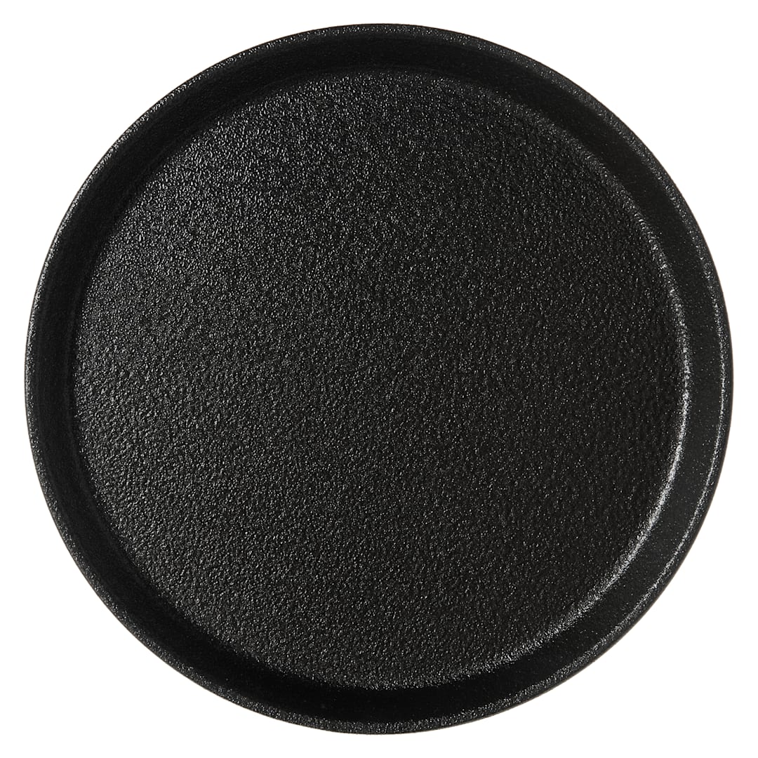 Carlisle 1100GR2004 Griptite 2 Black 11" Round Tray