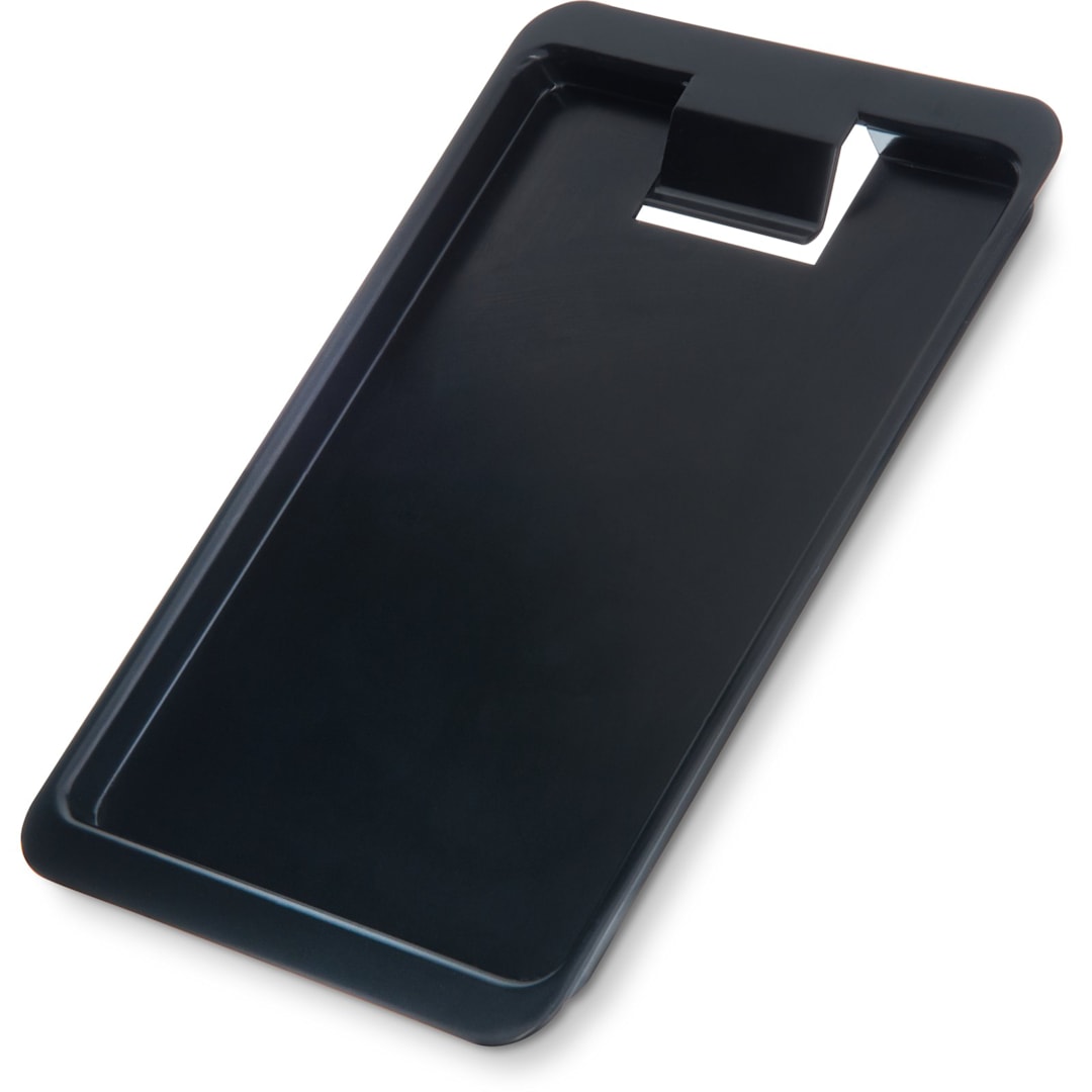 Carlisle 302003 Black Plastic Tip Tray with Check Clip
