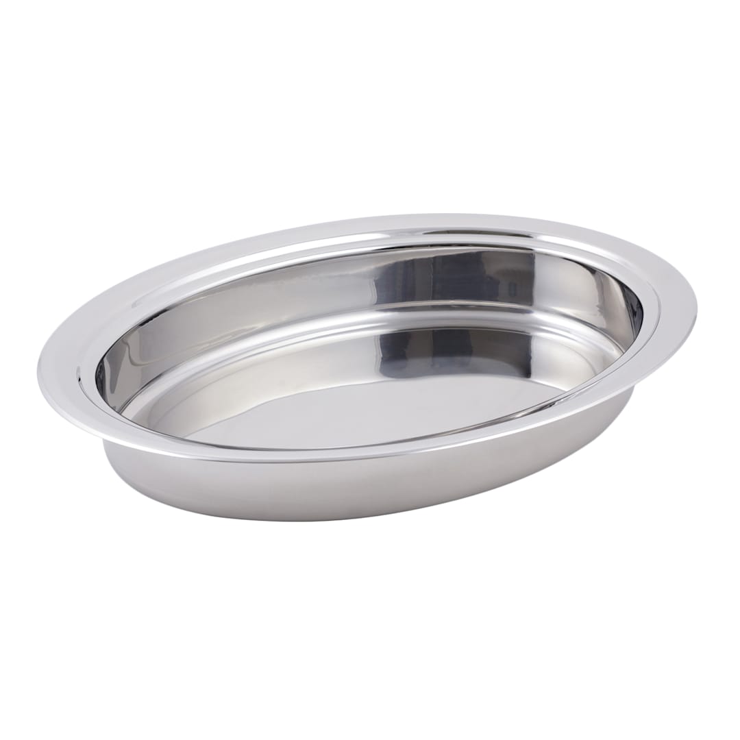 Bon Chef 20201 Stainless 20" Stackable Oval Food Pan for Chafer