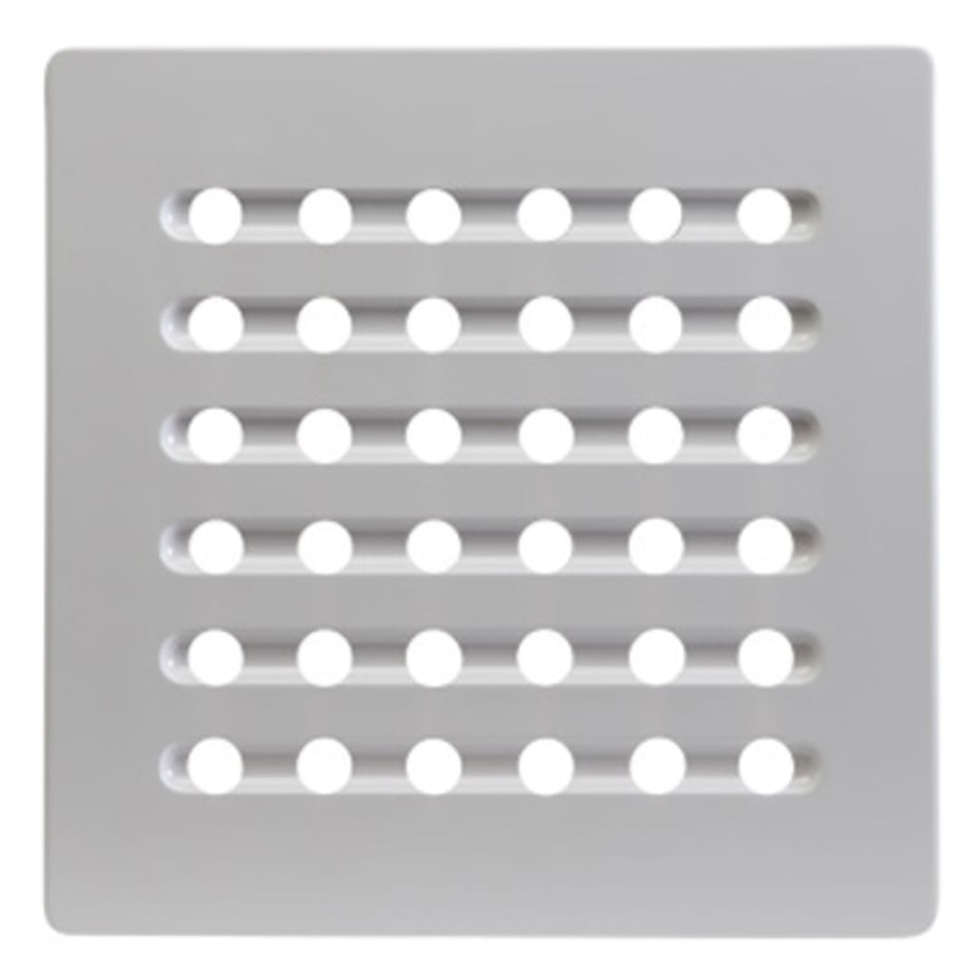 Hutzler 508WH White 7.75" Square Trivet