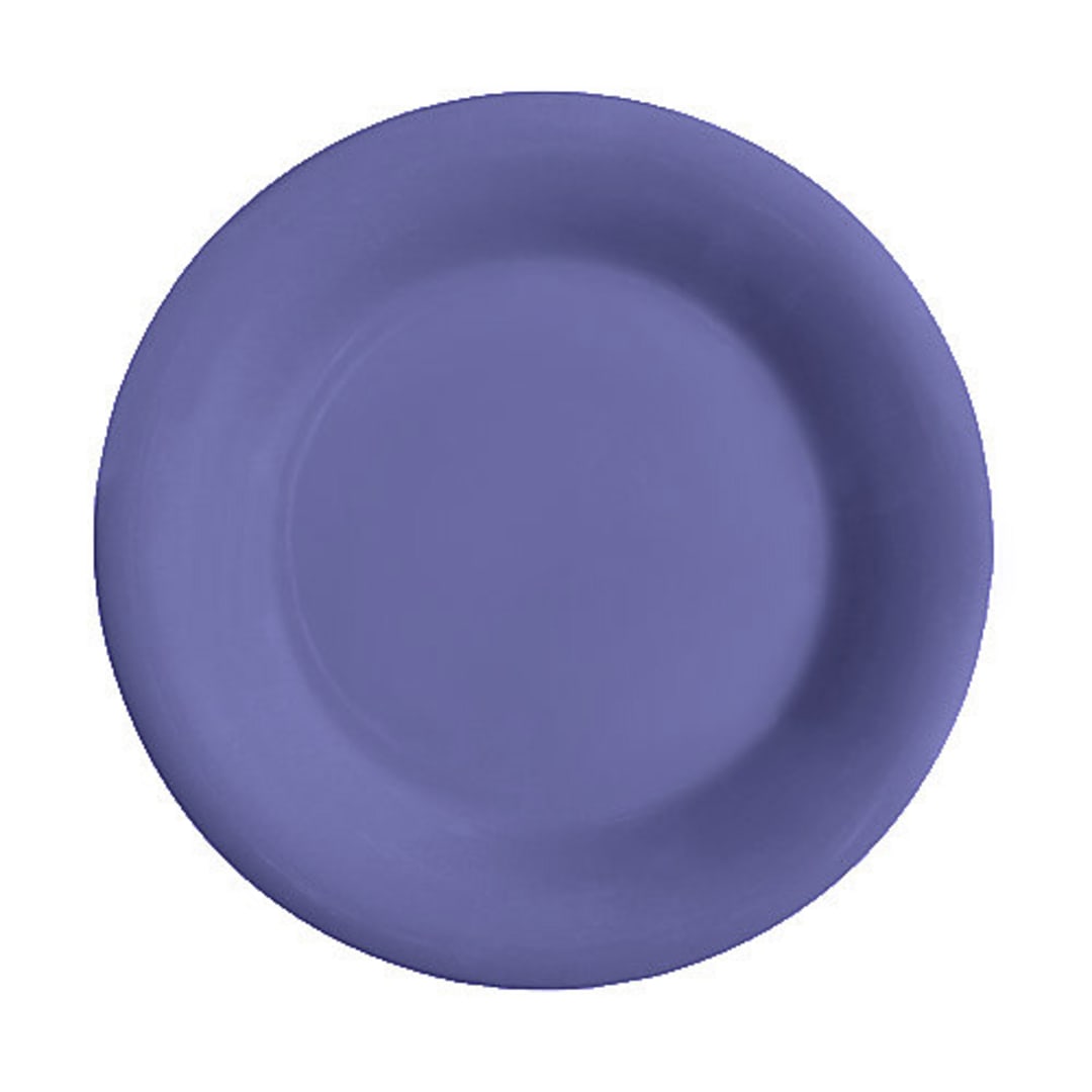 G.E.T. WP-10-PB Diamond Mardi Gras Peacock Blue 10.5" Plate