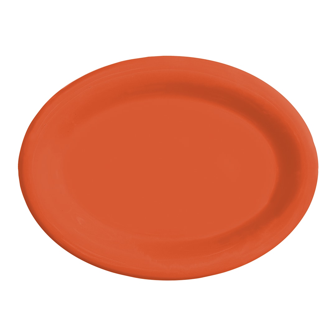 G.E.T. OP-120-RO Mardi Gras Rio Orange 12" x 9" Platter