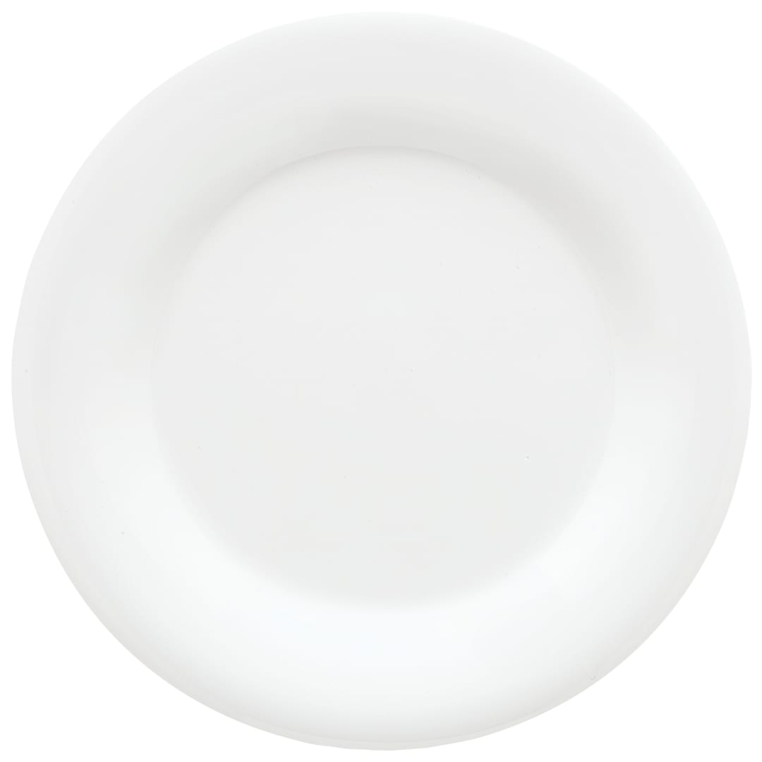 G.E.T. WP-12-DW Diamond White Wide Rim 12" Plate - Dozen