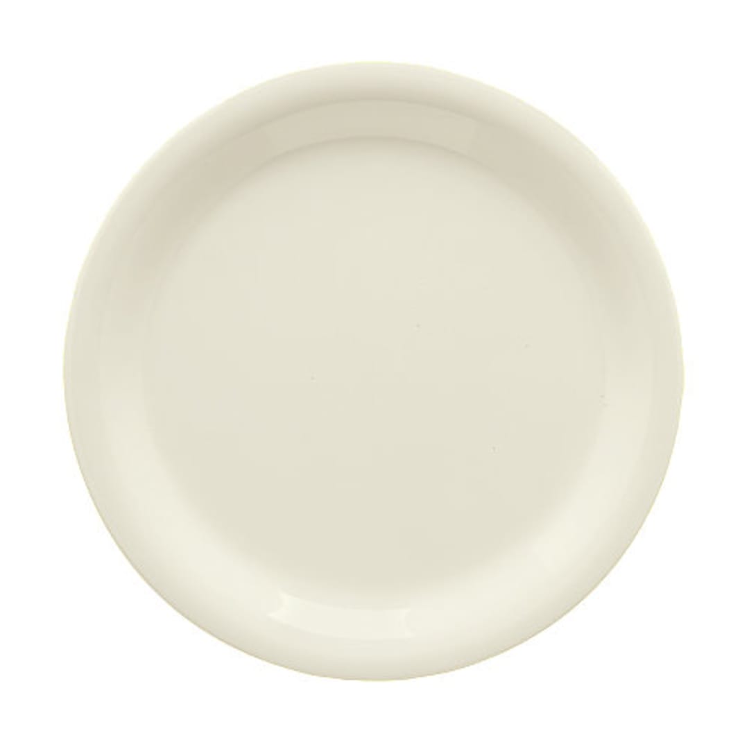G.E.T. NP-6-DI Diamond Ivory Narrow Rim 6-1/2" Plate