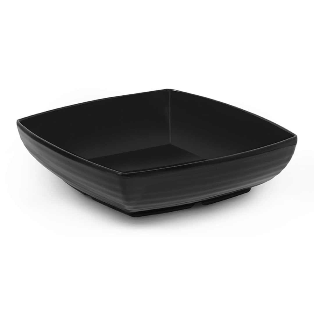 G.E.T. ML-68-BK Milano Black 3 Qt. Square Bowl
