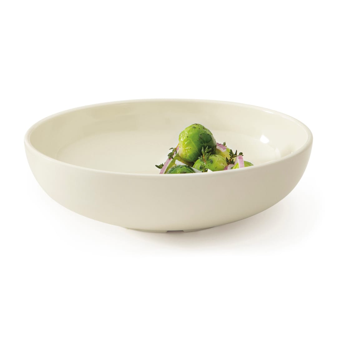 G.E.T. B-49-DI Diamond Ivory 1.9 Qt. Wide Rim Bowl - Dozen