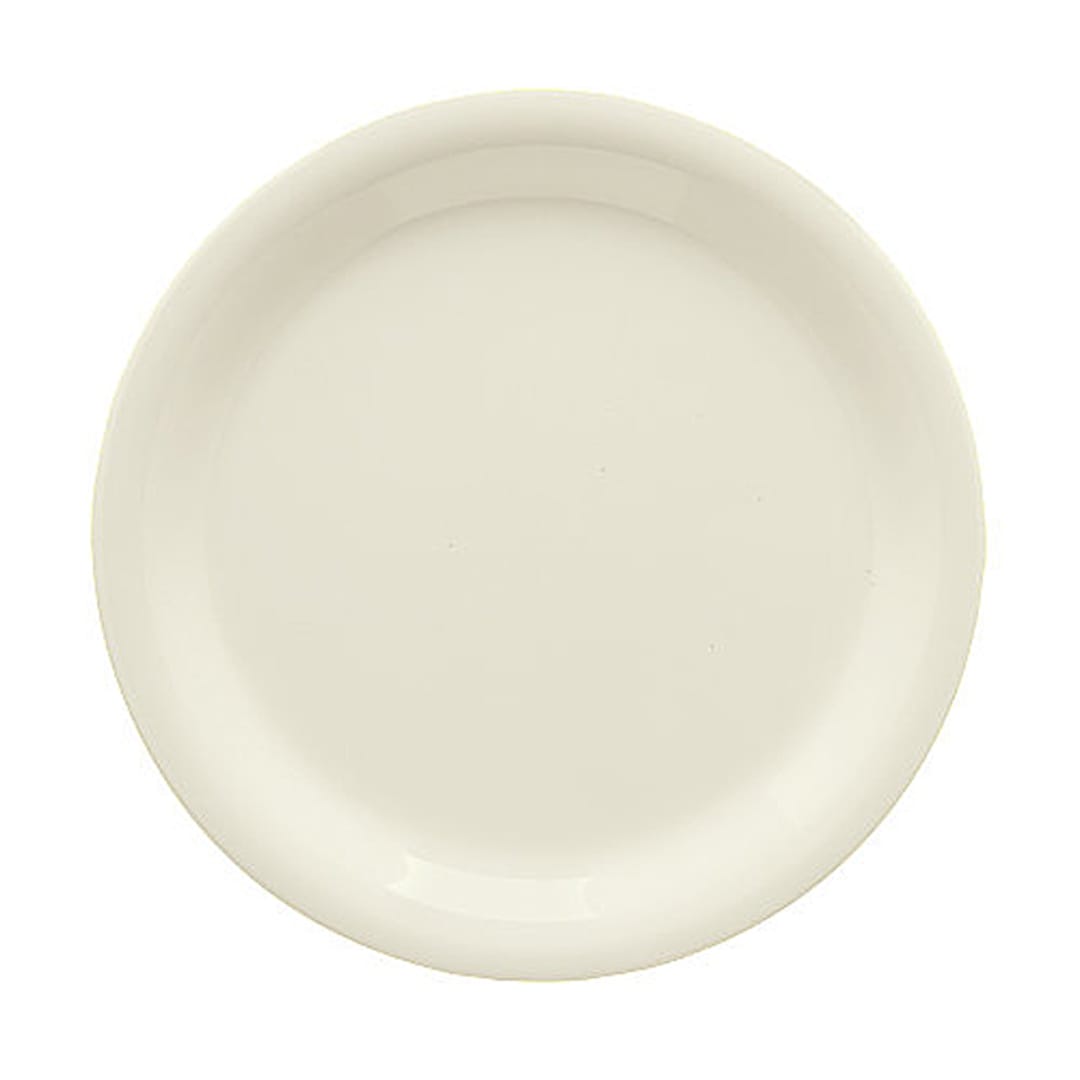 G.E.T. NP-10-DI Diamond Ivory Narrow Rim 10-1/2" Plate