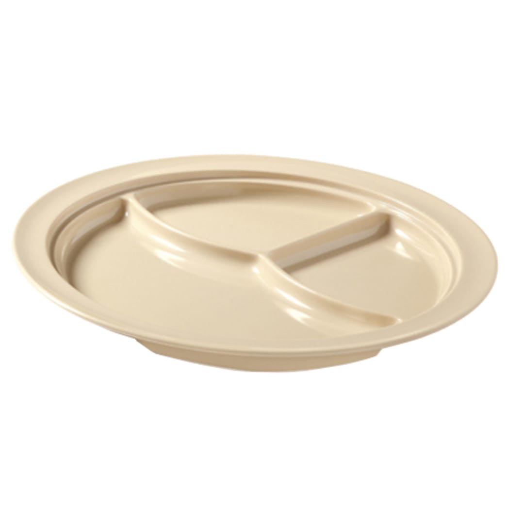 G.E.T. CP-531-T SuperMel Tan 3-Compartment Plate