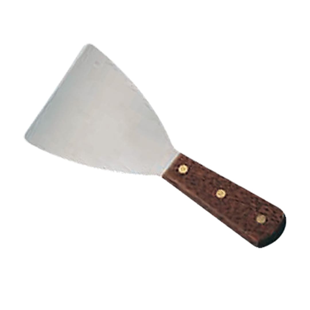 American Metalcraft SSC17 Slanted Edge S/S Pan Scraper w/ Wood Handle