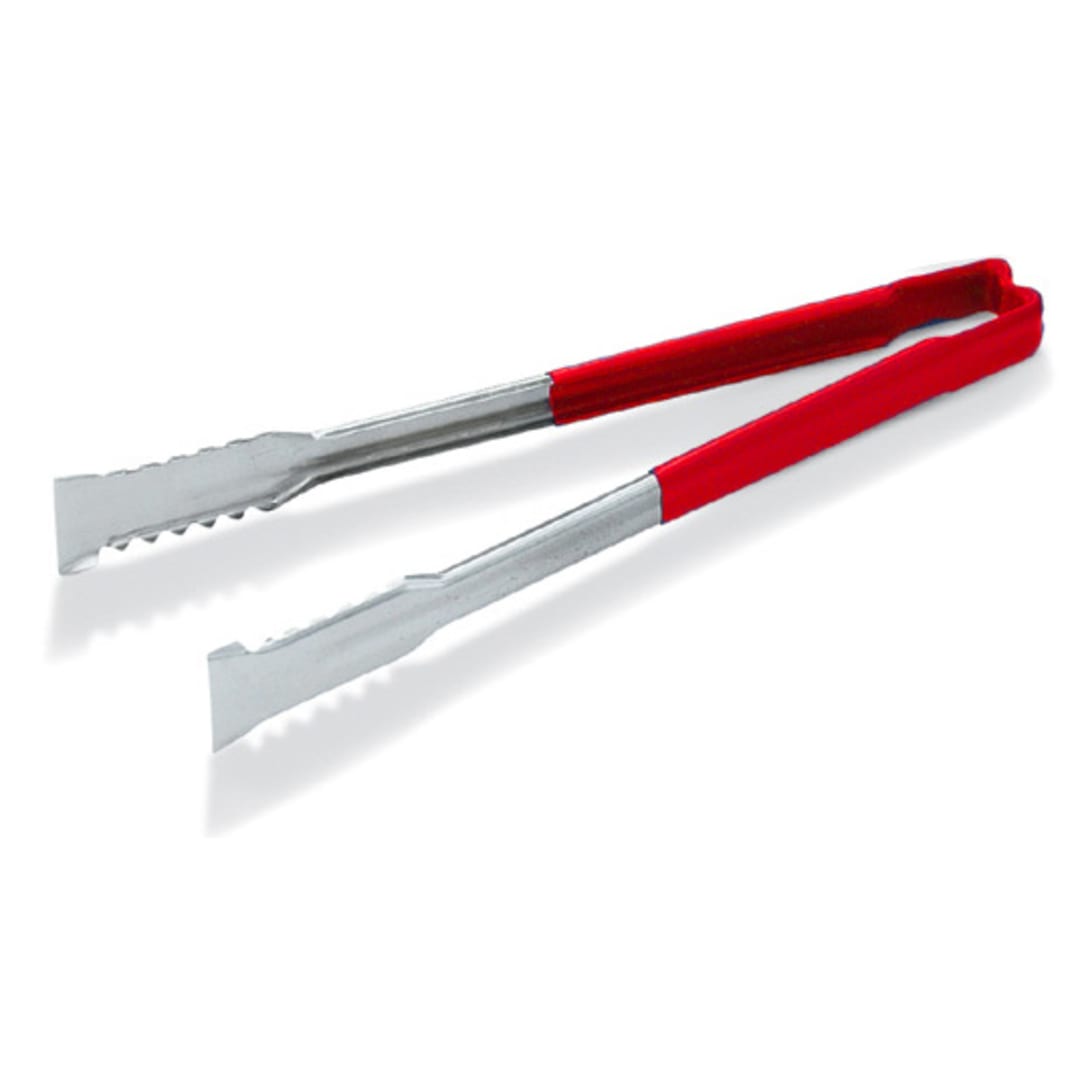 Vollrath 4790940 Kool-Touch 9-1/2" Red Handled VersaGrip Tong