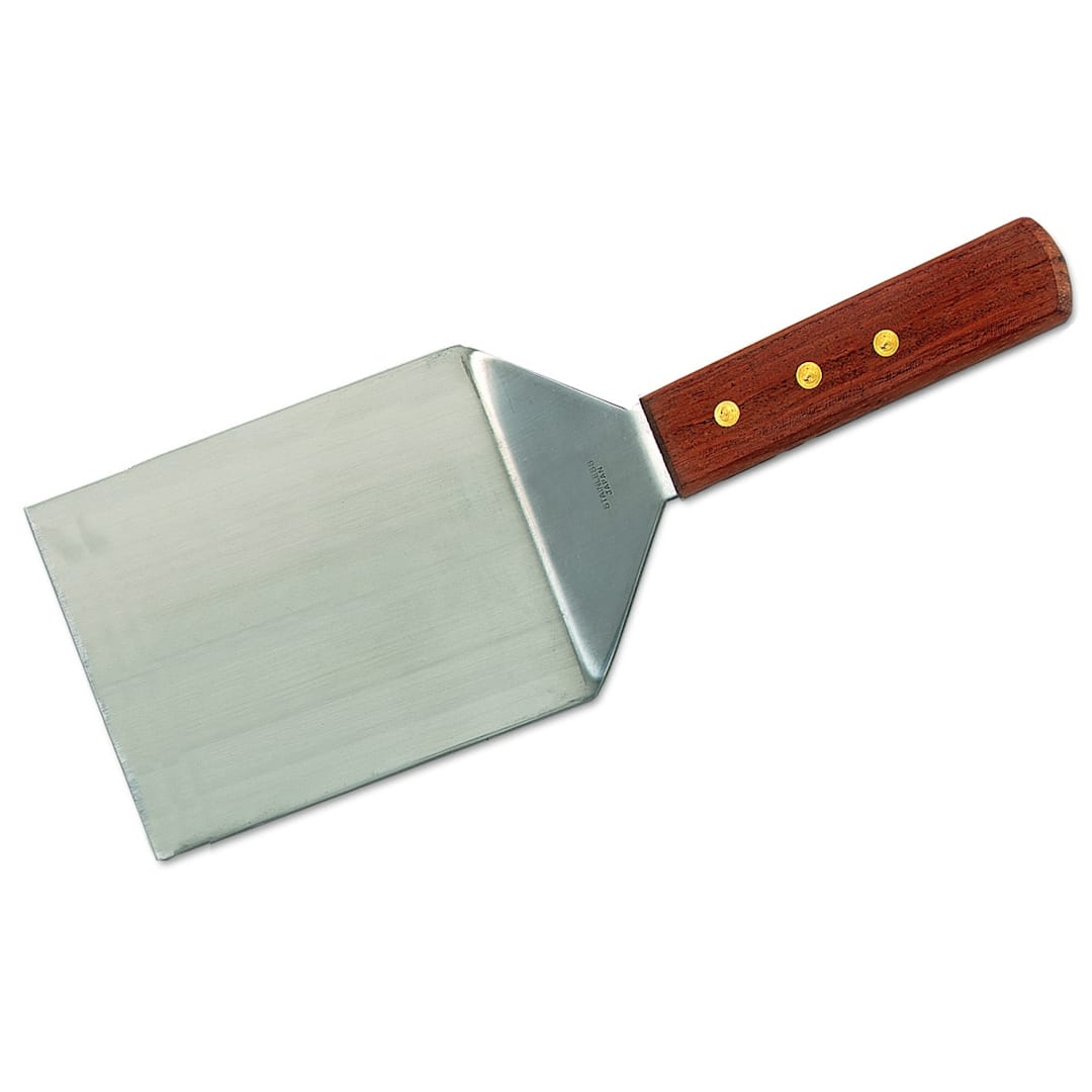Browne Foodservice 574318 5" x 6" Turner with Wood Handle