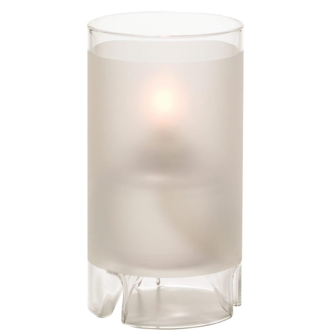 Hollowick 48000F Large Satin Crystal Glass Cylinder Lamp