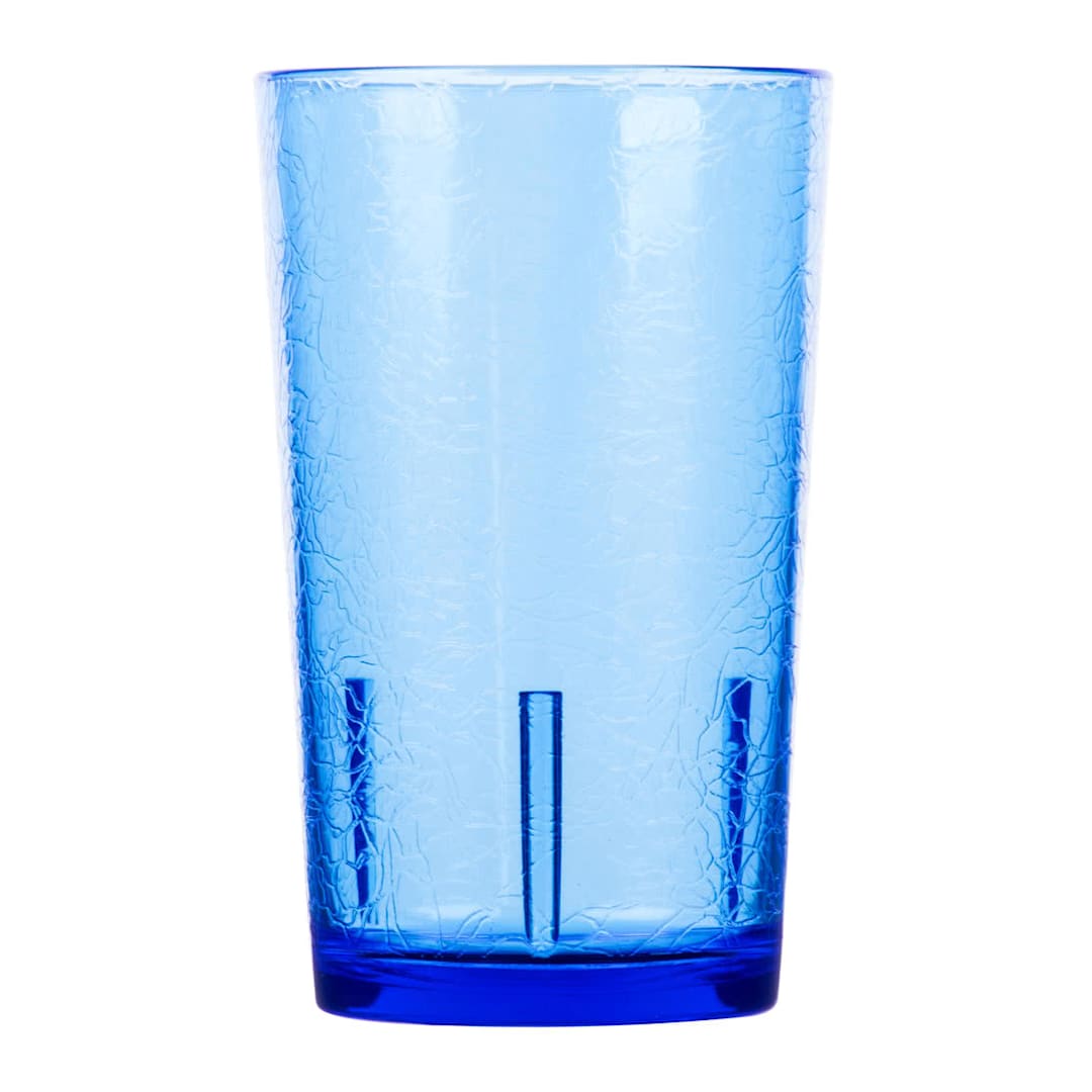Cambro D12608 Del Mar Blue 12 Oz. Tumbler w/ Crackle Finish