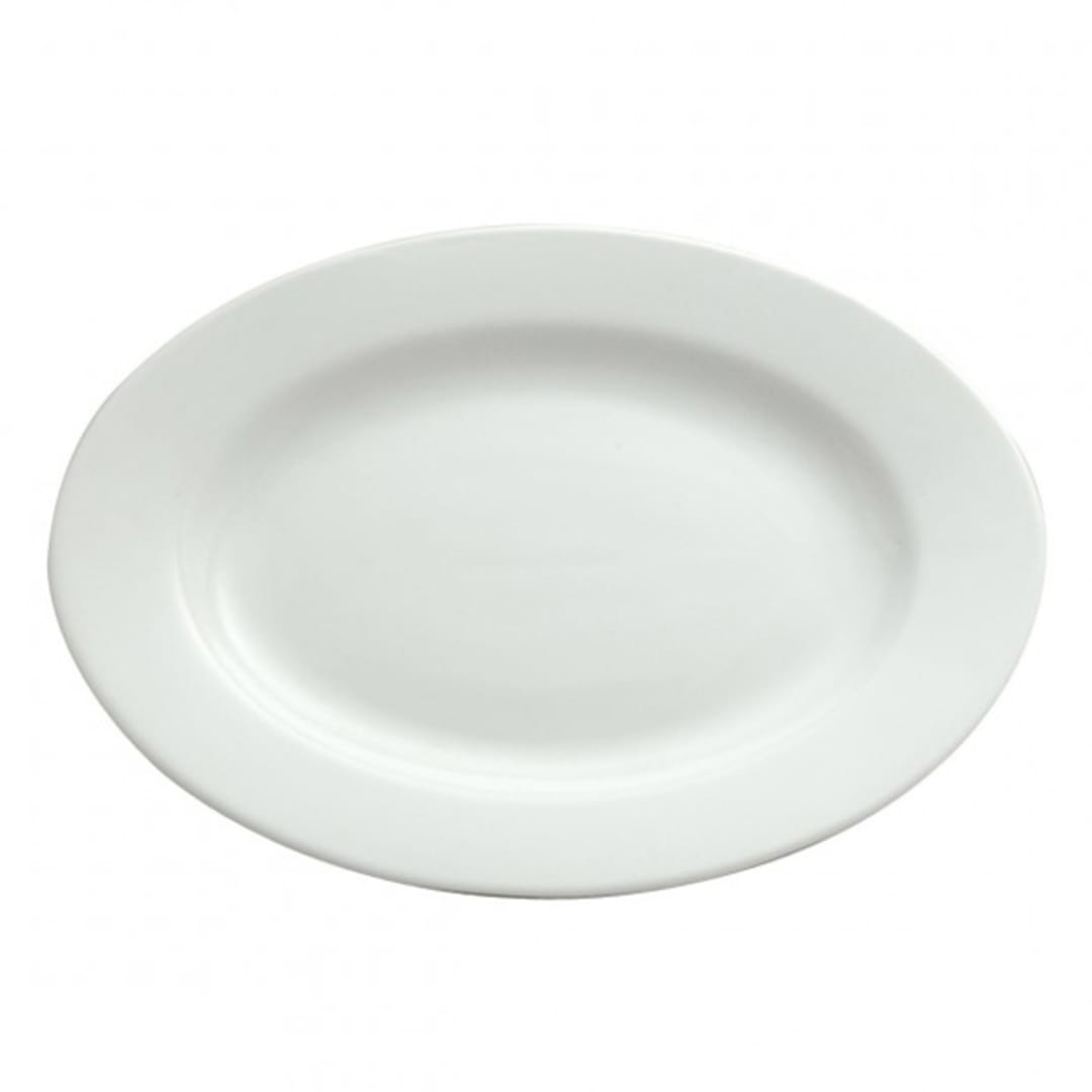 1880 Hospitality F8010000361 Bright White Ware 11.75" RE Platter - 12/CS