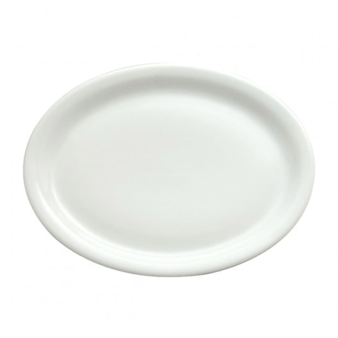 1880 Hospitality F8000000359 Bright White 11.5" Oval Platter