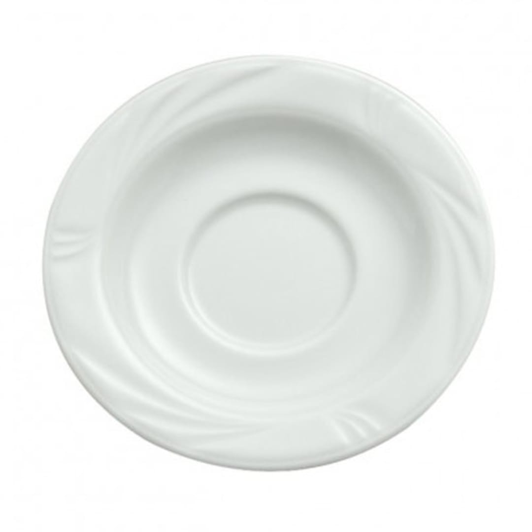 1880 Hospitality R4510000501 Arcadia White Porcelain Saucer